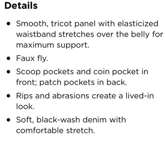 NWOT Old Navy ROCKSTAR Super Skinny Maternity Jeans Distressed Blackwell SZ 14 - Picture 4 of 6